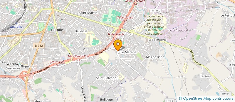localisation de l'entreprise SARL ELAM SOCIETE NOUVELLE à ALBI