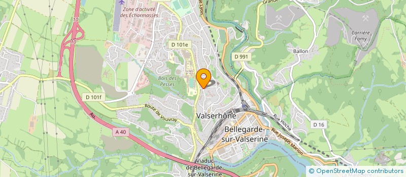 localisation de l'entreprise SARL ELEC CARRELAGE à VALSERHONE