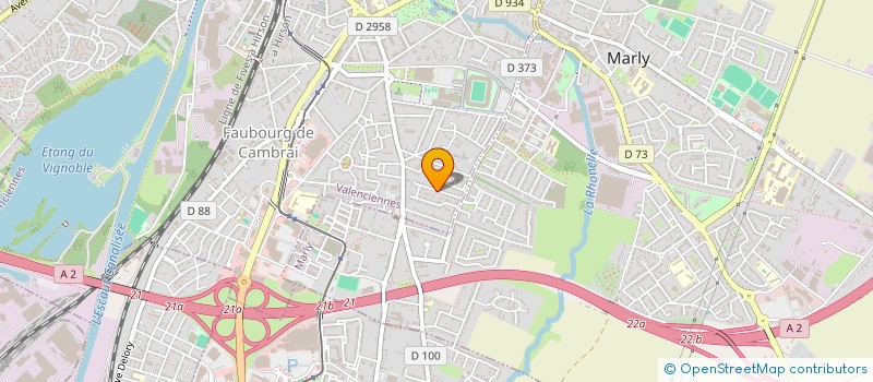 localisation de l'entreprise SARL  ELEC TA  VALENCIENNES