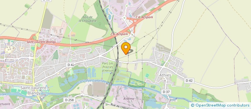 localisation de l'entreprise SARL ELECTRICITE CONCEPT INGENIERIE  SAINT-LAURENT-BLANGY