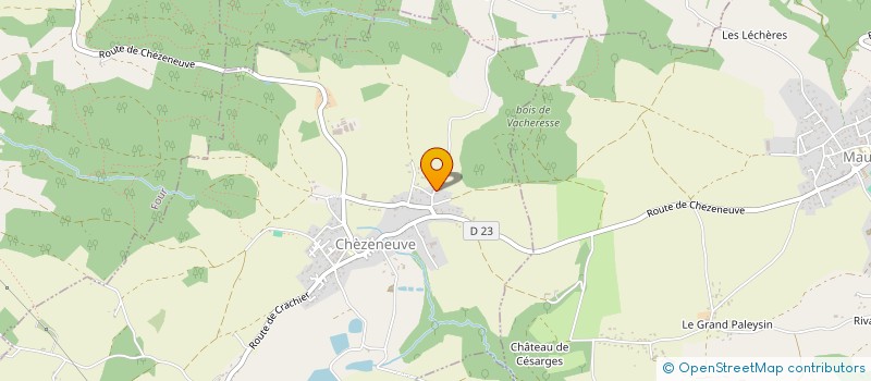 localisation de l'entreprise SARL ELECTRICITE CURT GUILLAUD  CHEZENEUVE