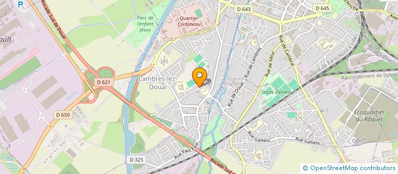 localisation de l'entreprise SARL ELECTRICITE GENERALE DU DOUAISIS  LAMBRES-LEZ-DOUAI