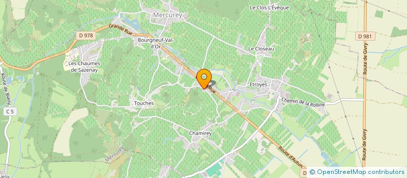 localisation de l'entreprise SARL ELECTRICITE INFORMATIQUE AUTOMATISME LACROIX ROGER à MERCUREY
