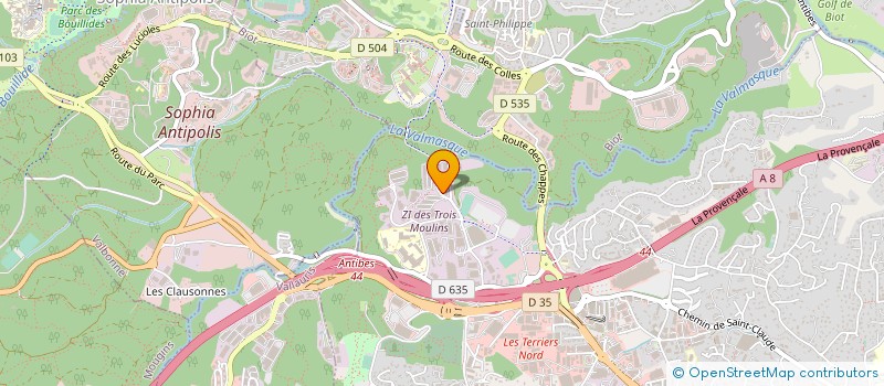 localisation de l'entreprise SARL ELECTRIKA  ANTIBES