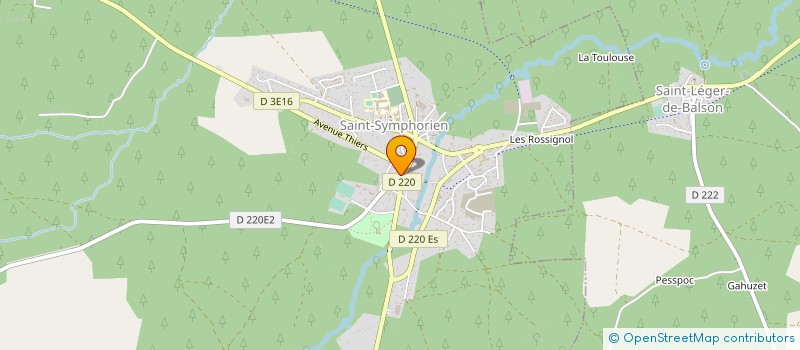 localisation de l'entreprise SARL ELECTRO LANDES GIRONDINES  SAINT-SYMPHORIEN