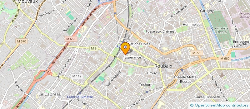 localisation de l'entreprise SARL ELECTRO TECHNO à ROUBAIX
