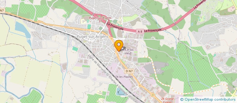 localisation de l'entreprise SARL ELECTRO VIDEO  PUGET-SUR-ARGENS