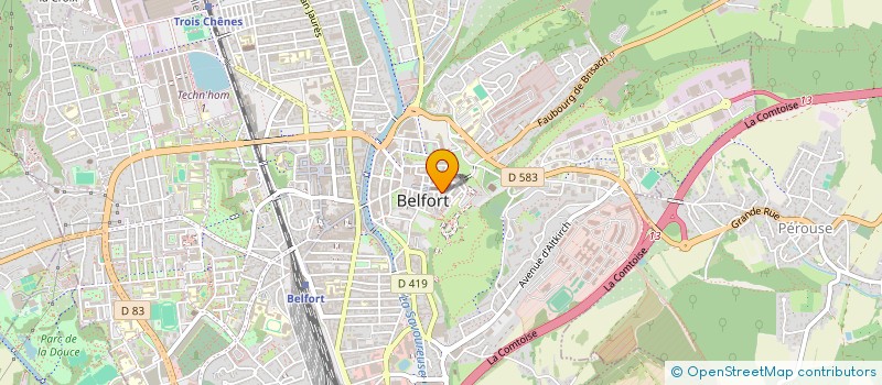 localisation de l'entreprise SARL ELECTRONIC INDUSTRIE à BELFORT