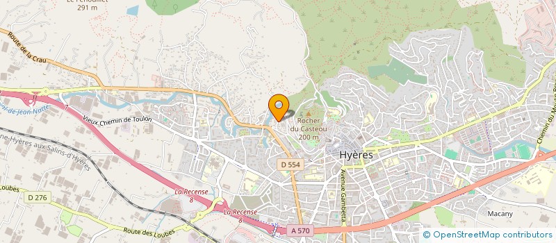 localisation de l'entreprise SARL ELECTROPANNE  HYERES
