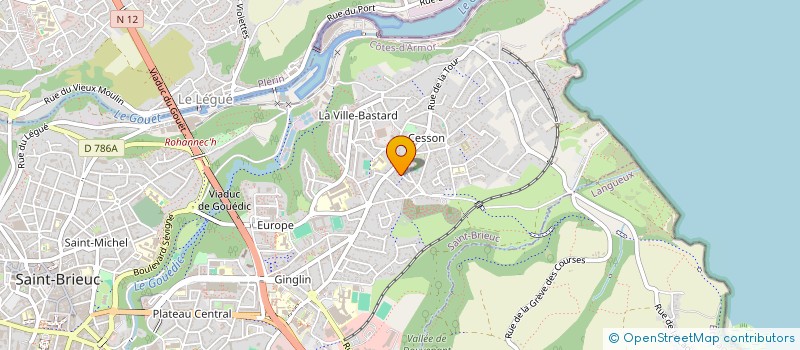 localisation de l'entreprise SARL ELEPHANTINE à SAINT-BRIEUC