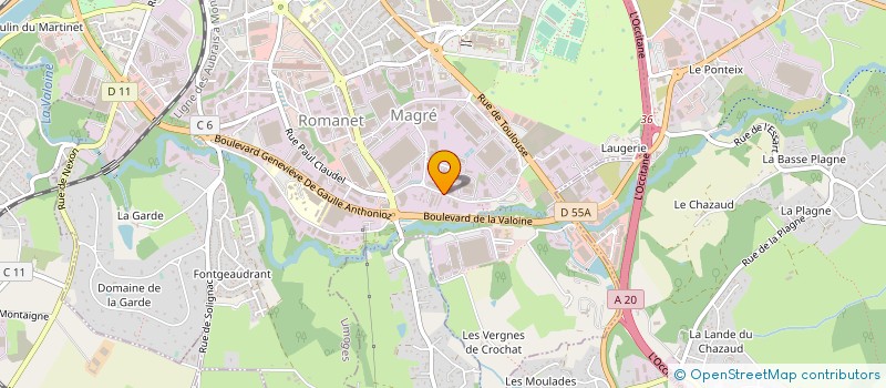 localisation de l'entreprise SARL ELIADE à LIMOGES