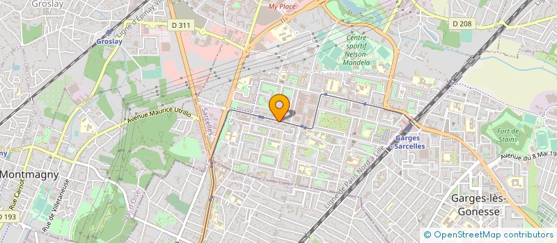 localisation de l'entreprise SARL ELIBAT  SARCELLES