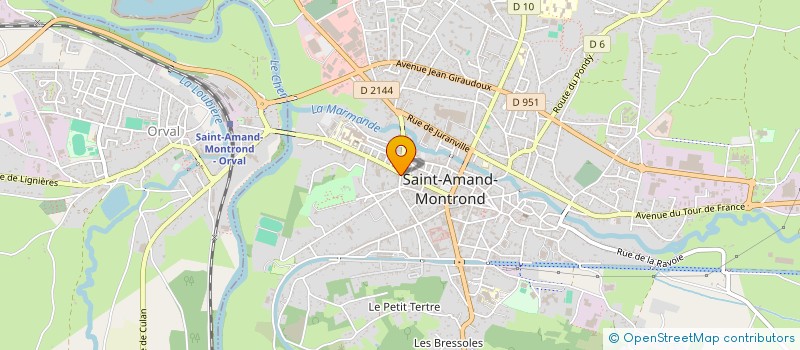 localisation de l'entreprise SARL ELIDEL à SAINT-AMAND-MONTROND