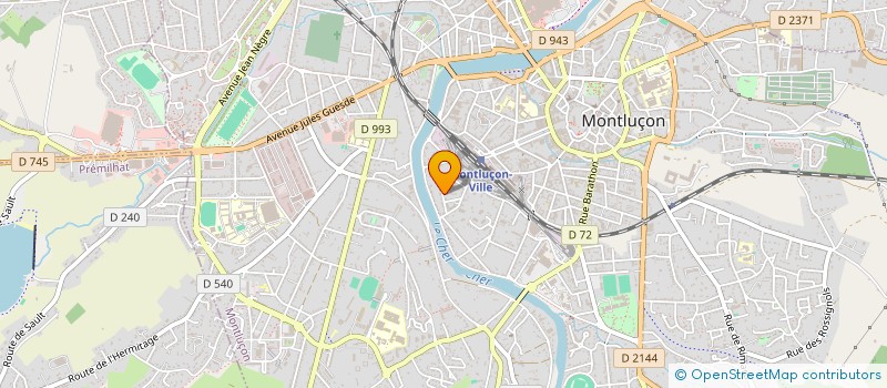 localisation de l'entreprise SARL ELIE à MONTLUCON