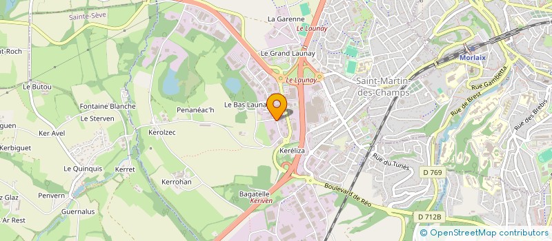 localisation de l'entreprise SARL ELIGLASS à SAINT-MARTIN-DES-CHAMPS