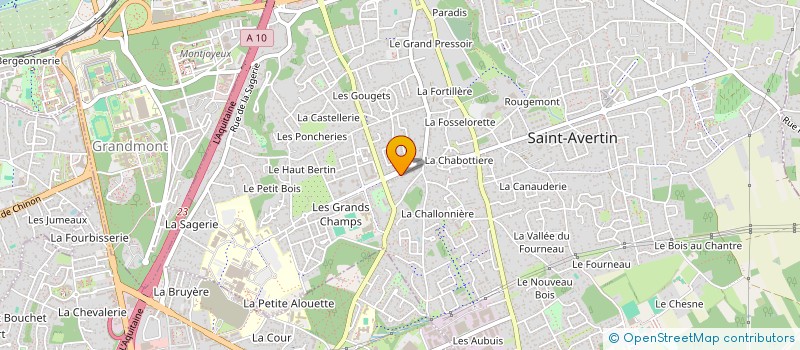 localisation de l'entreprise SARL ELISA à SAINT-AVERTIN
