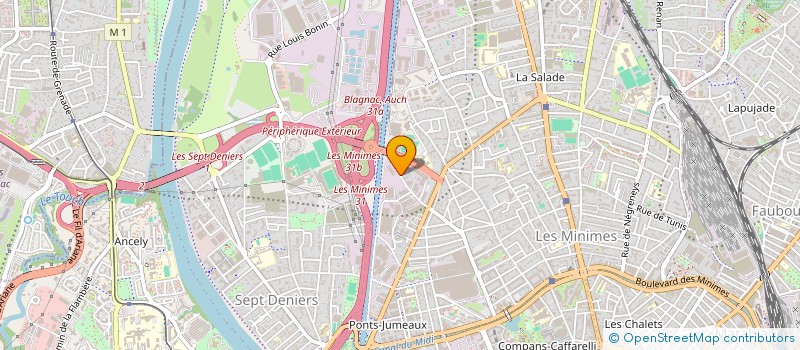 localisation de l'entreprise SARL ELISA EVENEMENTIEL  TOULOUSE