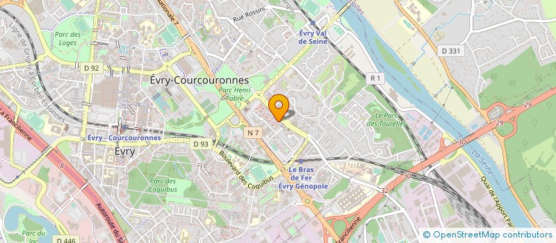 localisation de l'entreprise SARL ELISHA  EVRY-COURCOURONNES