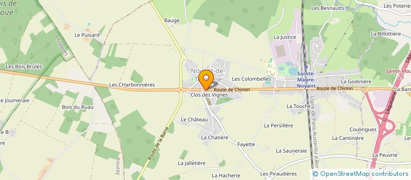 localisation de l'entreprise SARL ELITE DESTOCKAGE  SAINTE-MAURE-DE-TOURAINE