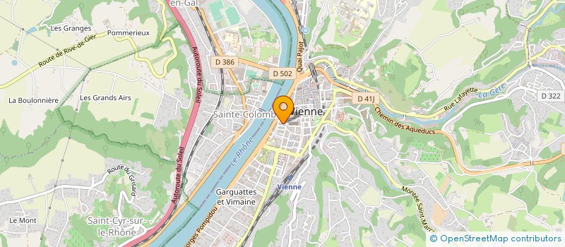 localisation de l'entreprise SARL ELLE & LUI à VIENNE