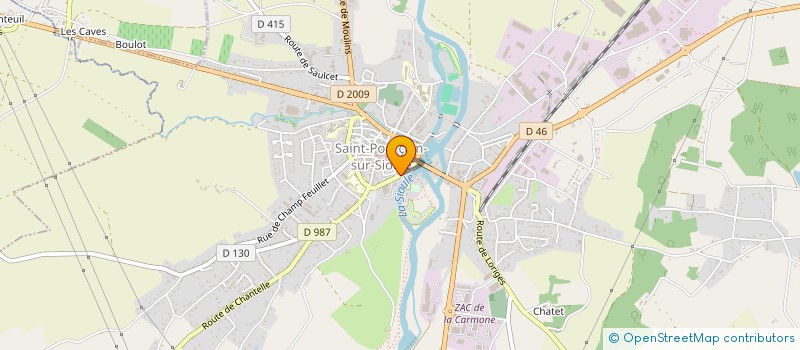 localisation de l'entreprise SARL ELMA à SAINT-POURCAIN-SUR-SIOULE