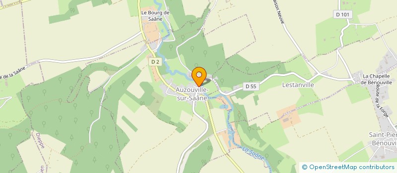 localisation de l'entreprise SARL ELODIE  AUZOUVILLE-SUR-SAANE