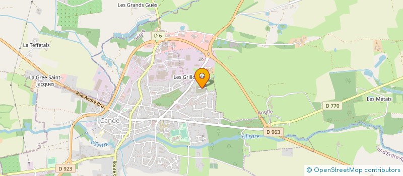 localisation de l'entreprise SARL ELOJE à CHALLAIN-LA-POTHERIE