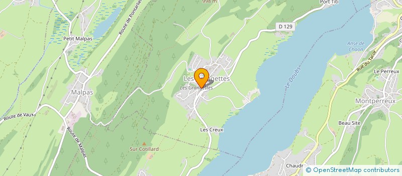 localisation de l'entreprise SARL ELTM  LES GRANGETTES