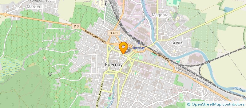 localisation de l'entreprise SARL EMA  EPERNAY