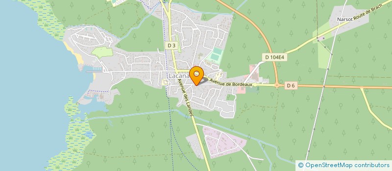 localisation de l'entreprise SARL EMA à LACANAU