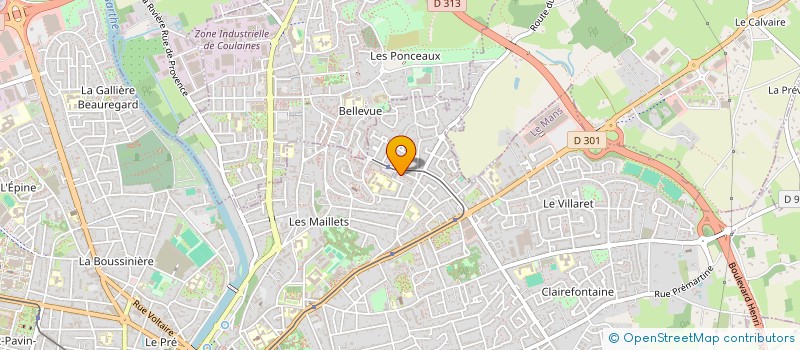 localisation de l'entreprise SARL EMB  LE MANS