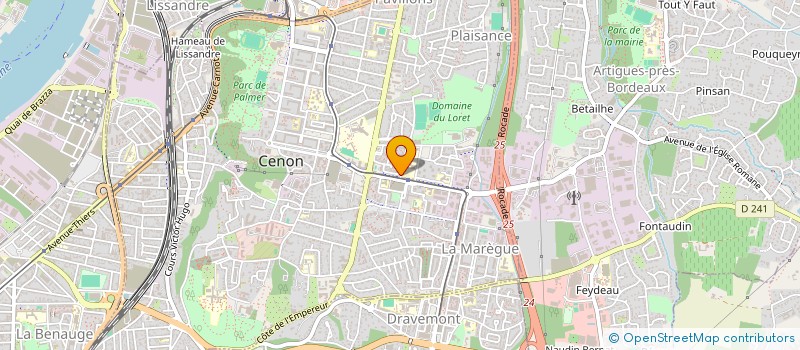 localisation de l'entreprise SARL EMC à CENON