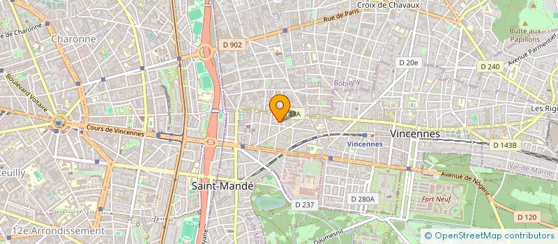 localisation de l'entreprise SARL EMELINE ESTEVES à VINCENNES