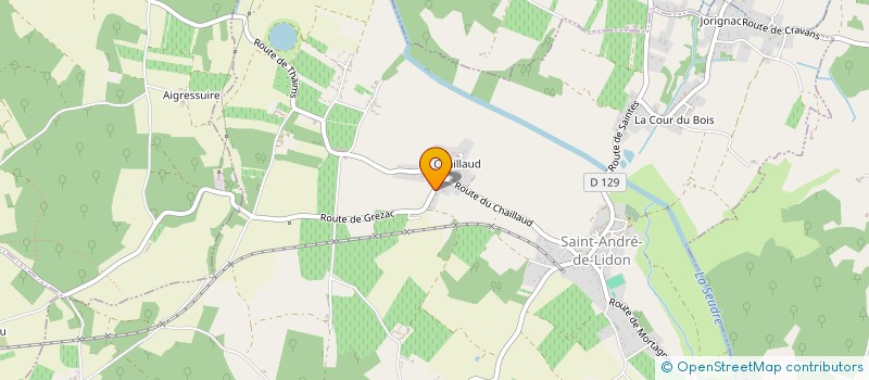 localisation de l'entreprise SARL EMERIC BABIN ETA à SAINT-ANDRE-DE-LIDON