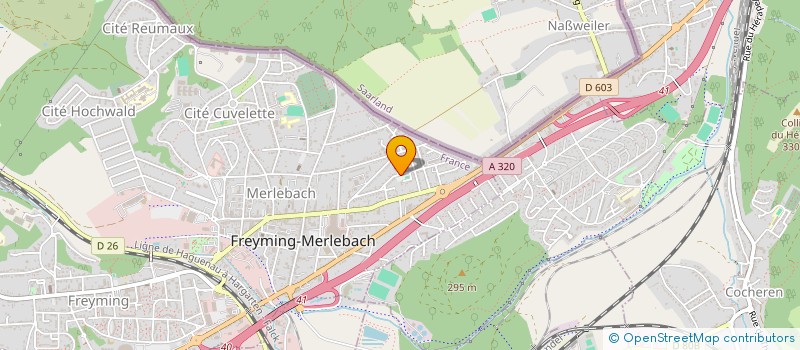 localisation de l'entreprise SARL EMI  FREYMING-MERLEBACH