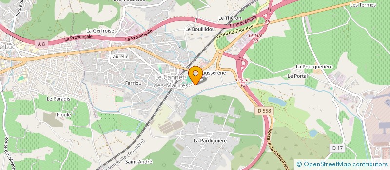 localisation de l'entreprise SARL EMI SPERE à LE CANNET DES MAURES