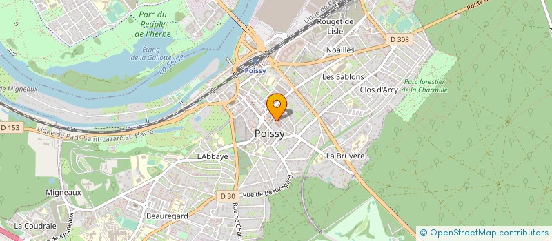 localisation de l'entreprise SARL EMILIE FLEURS  POISSY