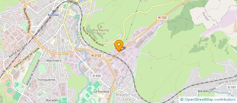 localisation de l'entreprise SARL EMJ15 à AURILLAC