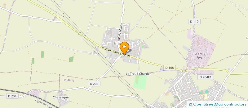 localisation de l'entreprise SARL EMK 17  CLAVETTE