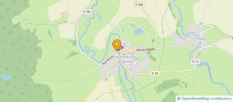 localisation de l'entreprise SARL EMMANUEL THOMAS à VARENNES-EN-ARGONNE