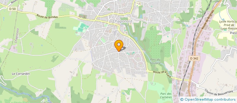 localisation de l'entreprise SARL EN ALTITUDE  CHAPONOST