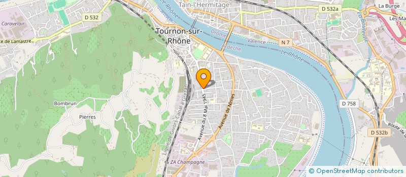 localisation de l'entreprise SARL ENCO  TOURNON-SUR-RHONE