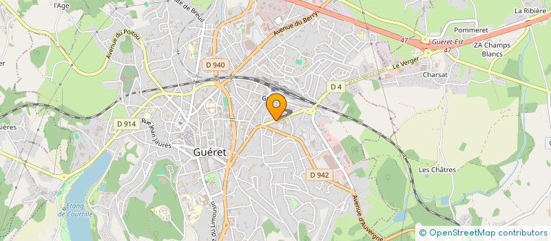 localisation de l'entreprise SARL ENERGIA 23 à GUERET
