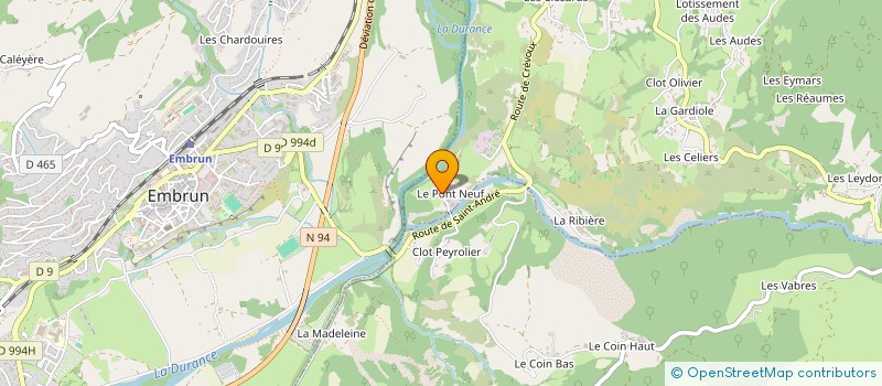 localisation de l'entreprise SARL ENERGIE DU BOSCODON  CROTS