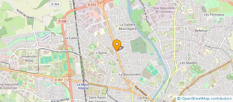 localisation de l'entreprise SARL ENERGIE MAITRISEE à LE MANS