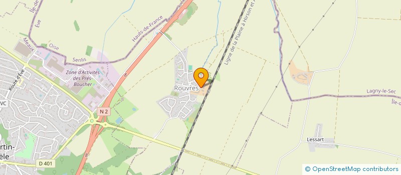 localisation de l'entreprise SARL ENERGIE SOLAIRE PRODUCTION  ROUVRES