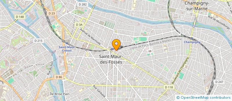 localisation de l'entreprise SARL ENTRE NOUS  SAINT-MAUR-DES-FOSSES