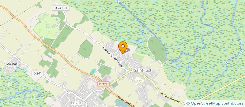 localisation de l'entreprise SARL ENTRE TERRE ET CIEL  SAINT-JUST-LUZAC