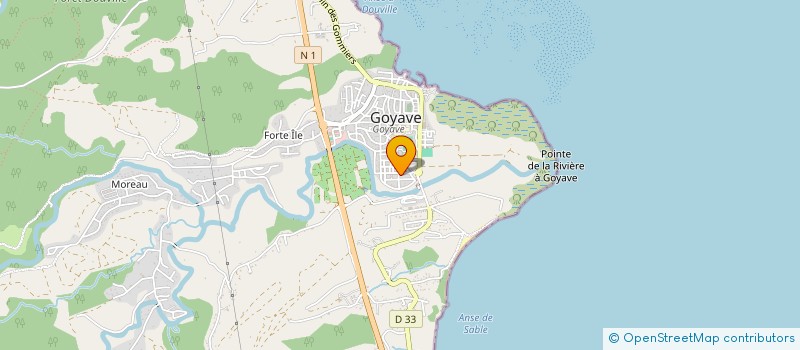 localisation de l'entreprise SARL ENTREP GARDIEN INTERVENT SECURITE à GOYAVE