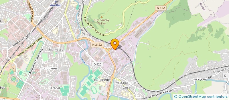 localisation de l'entreprise SARL ENTREPRISE CANCE à AURILLAC